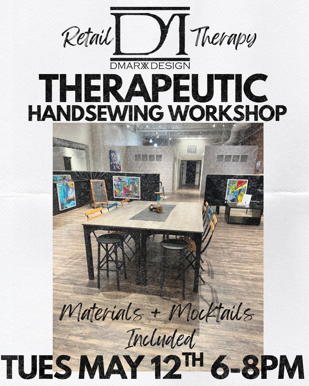 Therapeutic Hand-Sewing Workshop! 5/12