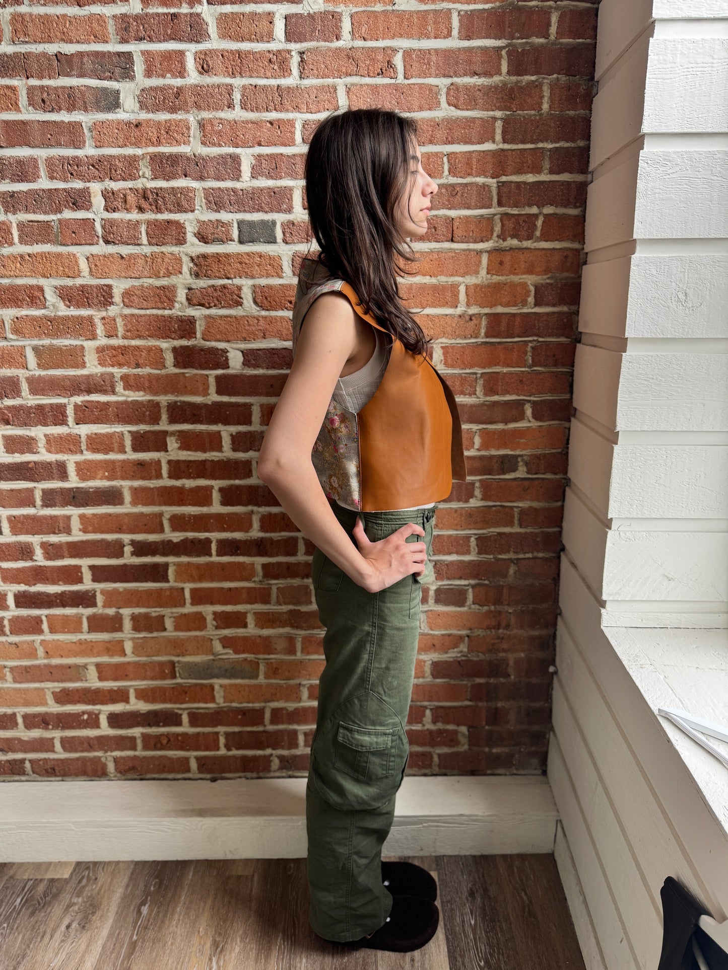 Vintage Floral Split Tee